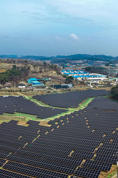 韩国唐津草垈里山地光伏项目